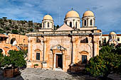 Hania, the Akrotiri peninsula. The Aya Tridha Mon Zangarlo monastery. The church of Byzantine style is dedicated to the Holy Trinity.